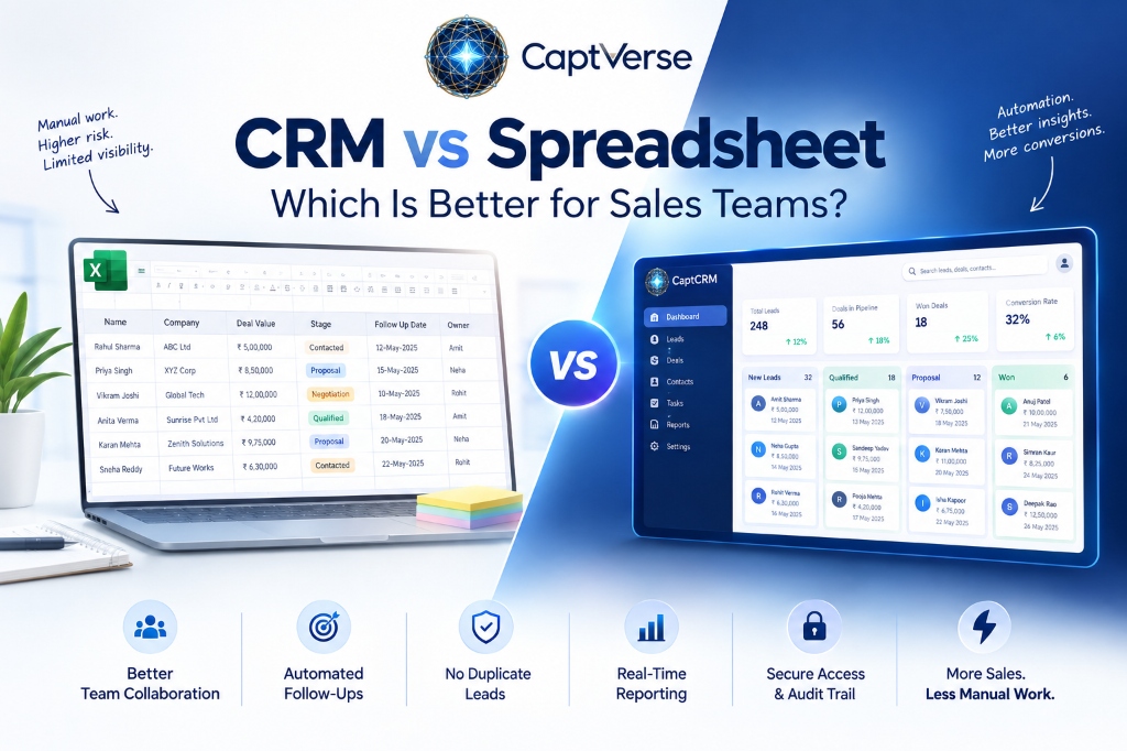 CRM vs Spreadsheet: Which Is Better for Sales Teams
